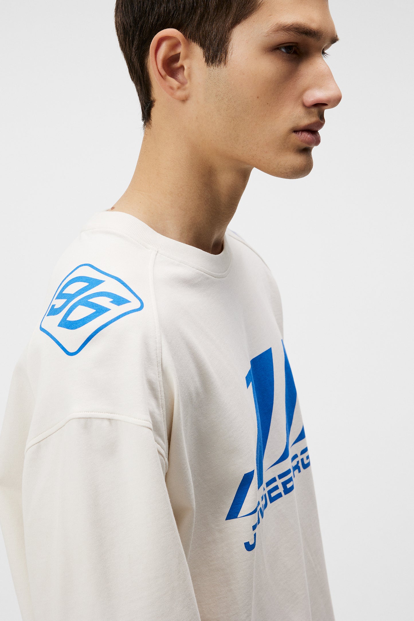 Derk Longsleeve Moto Tee / Cloud White