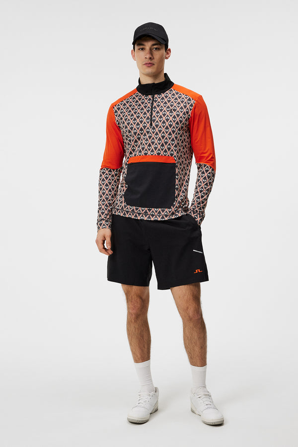 Matias Print  Mid Layer / Geo Black