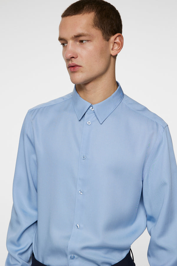 Slim LS Comfort Tencel Shirt / Rain Washed