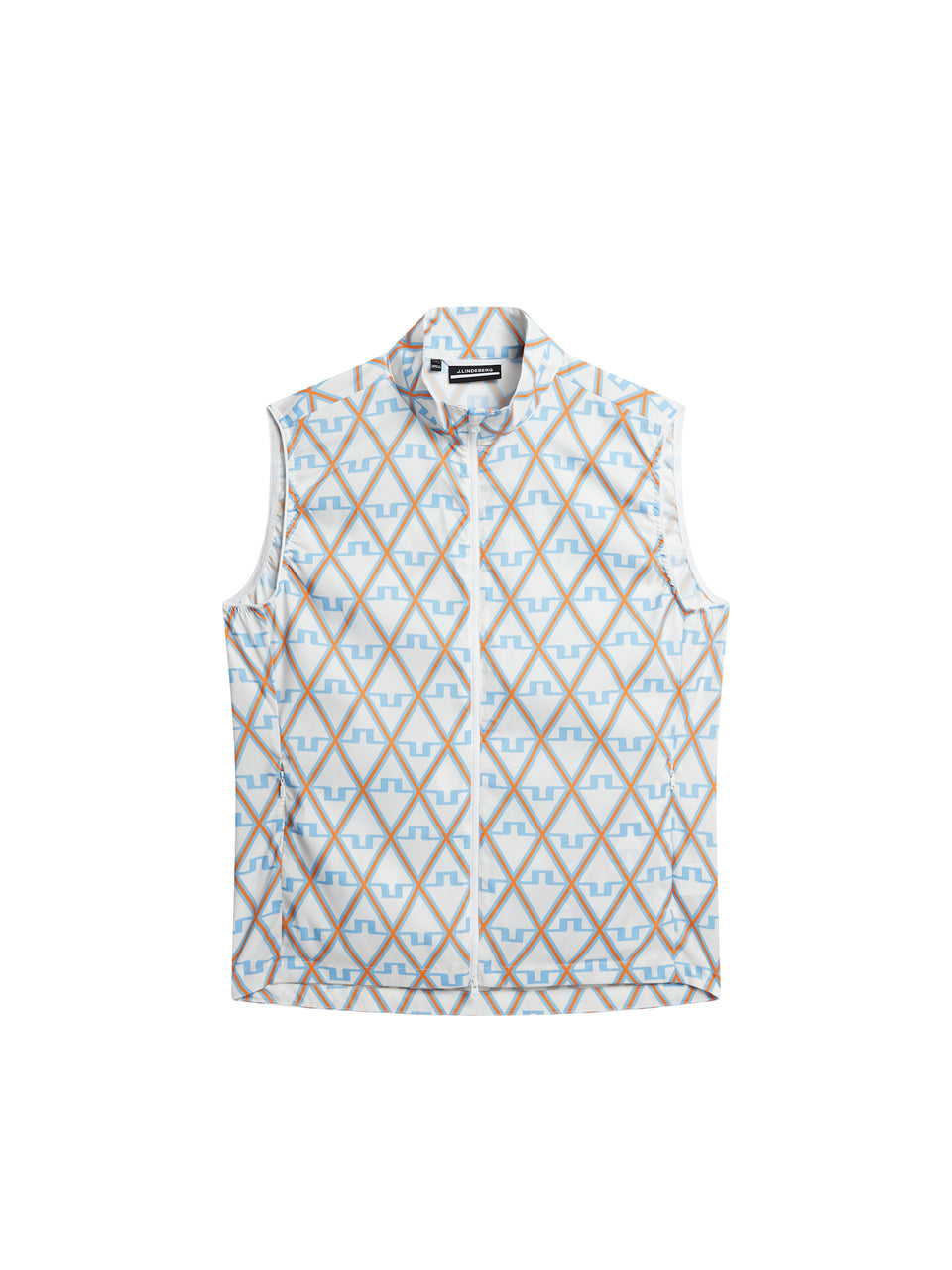 Ash Light Packable Vest Print / Little Boy Blue Diamond