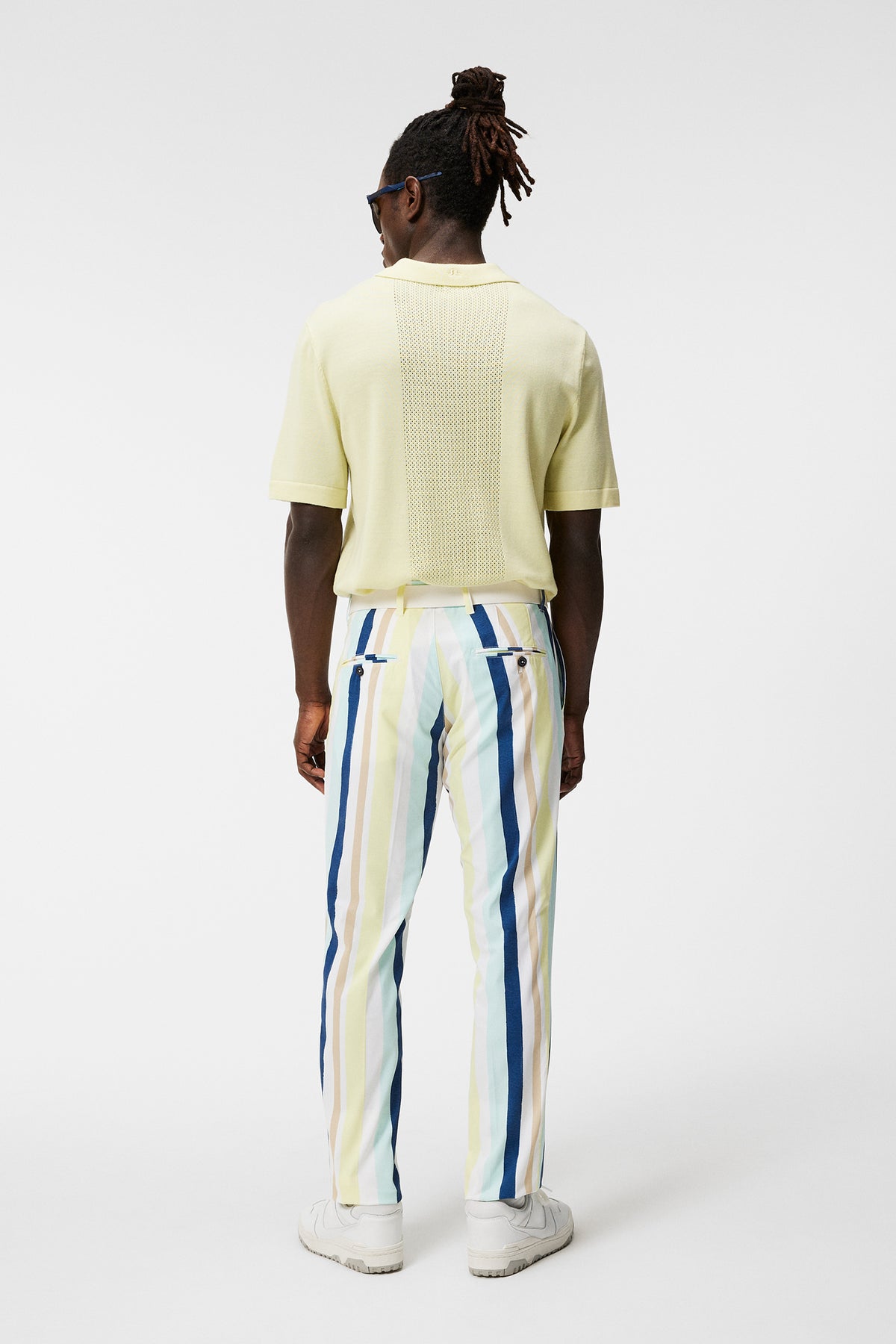 Tim Print Pant / Painted Stripe Wax Yellow