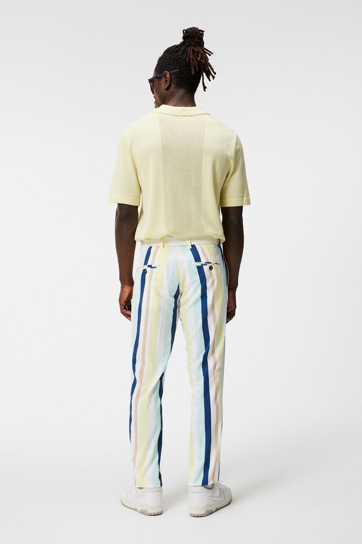 Tim Print Pant / Painted Stripe Wax Yellow