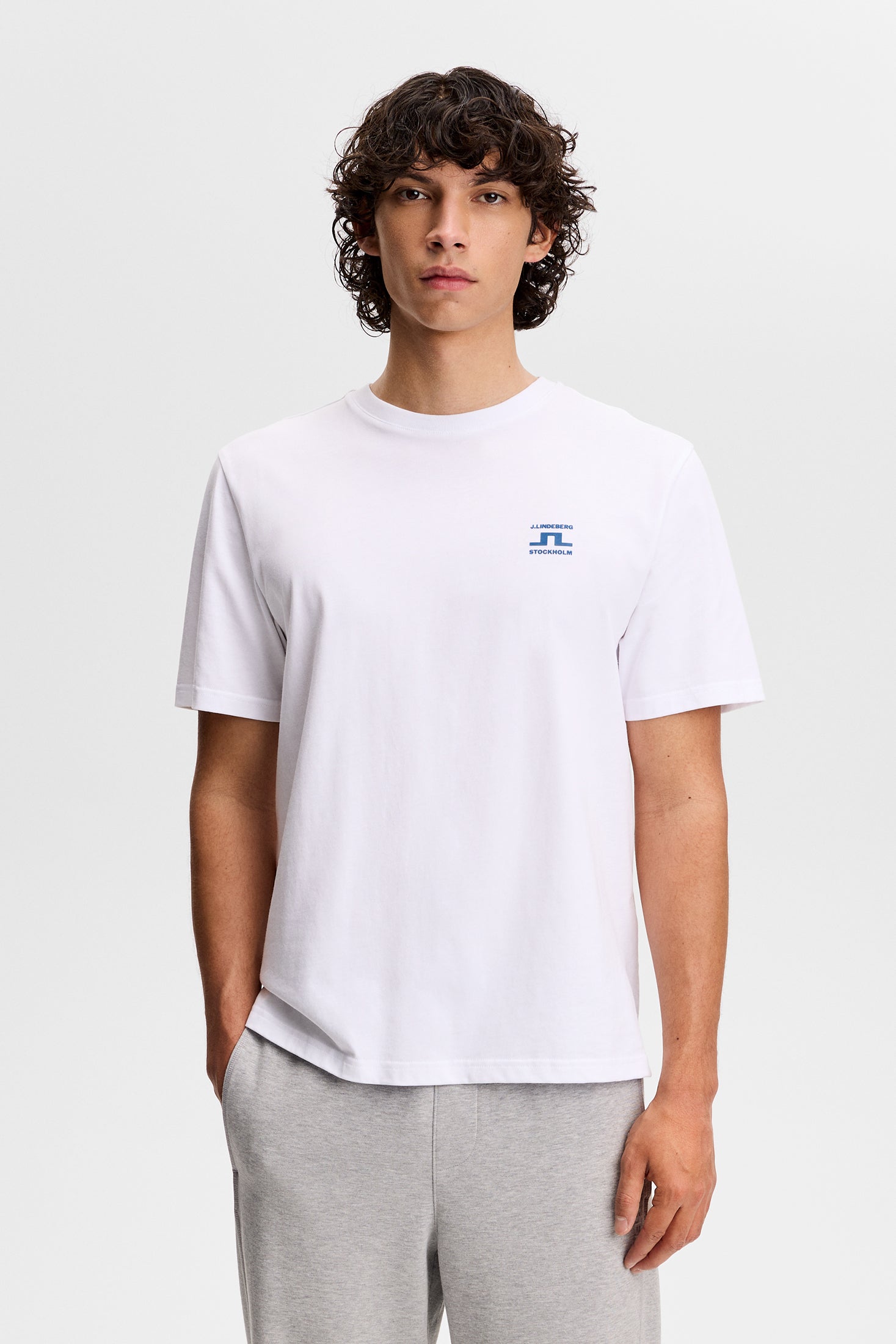 Parcie Seasonal Tee / White | J.Lindeberg Official