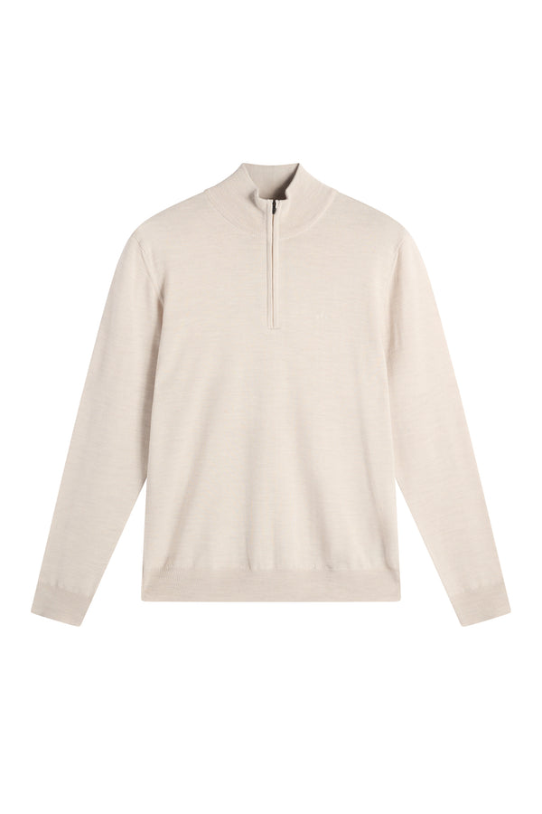Kiyan Quarter Zip Sweater / Moonbeam Melange