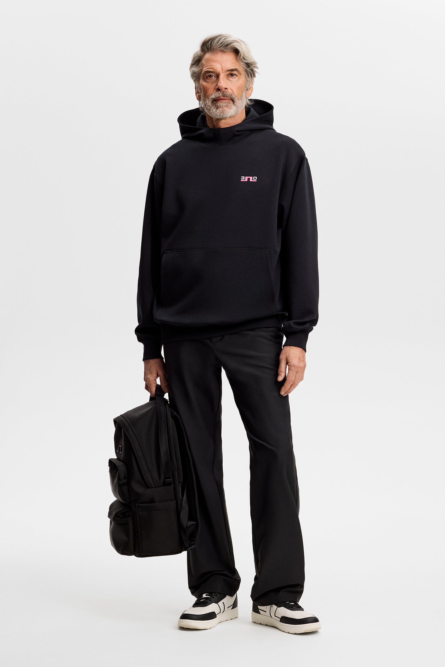 30Y Callan Unisex Hoodie / Black | J.Lindeberg Official