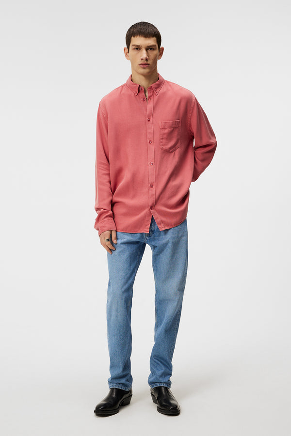 Reg LS Structure Tencel Shirt / Dusty Cedar