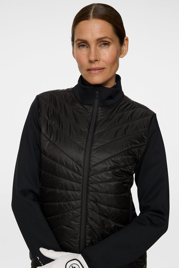 Madde Quilt Hybrid Jacket / Black