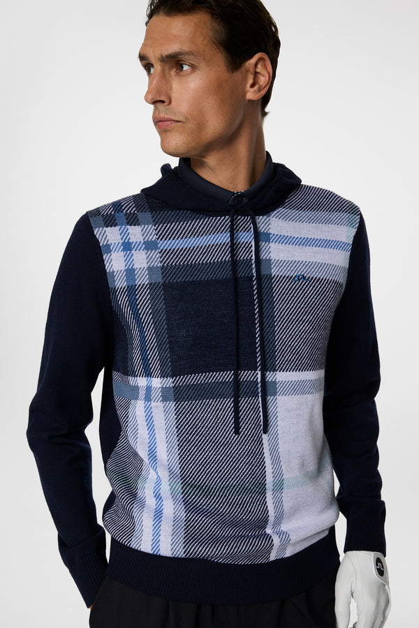 Karl Merino Hoodie DPWT / Tartan Navy