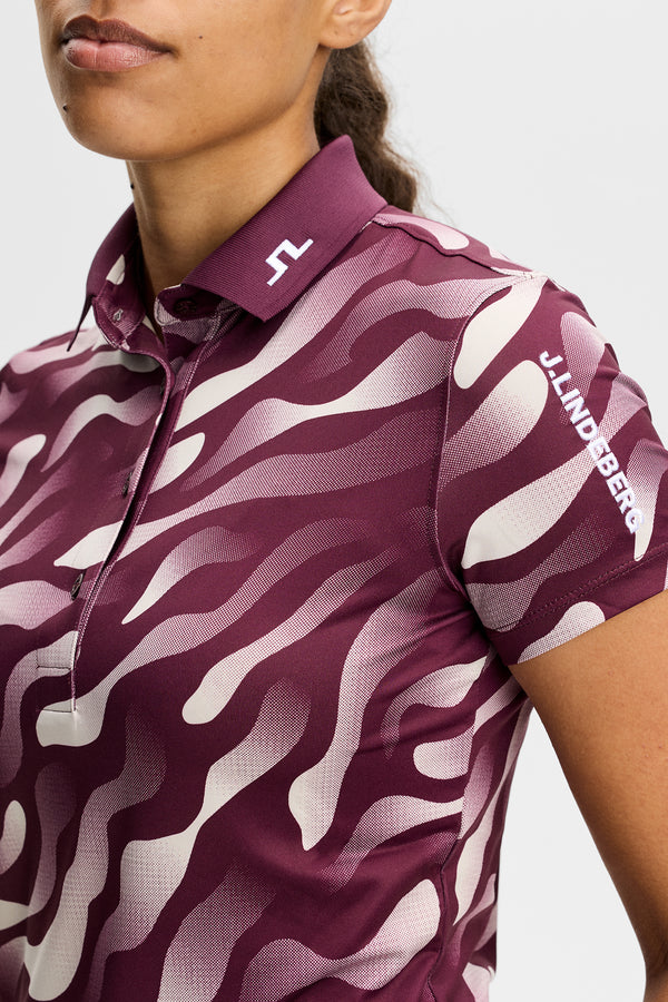 Tour Tech Print Polo / Bunker Fade Winetasting Moon M