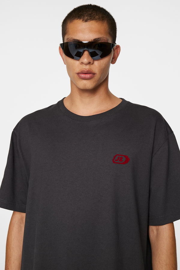 Tjorn Printed T-Shirt / Washed Black