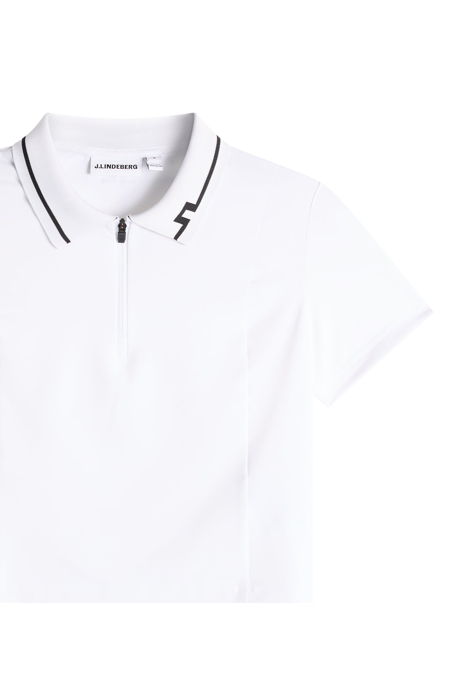 Naomi Cropped Polo / White | J.Lindeberg Official