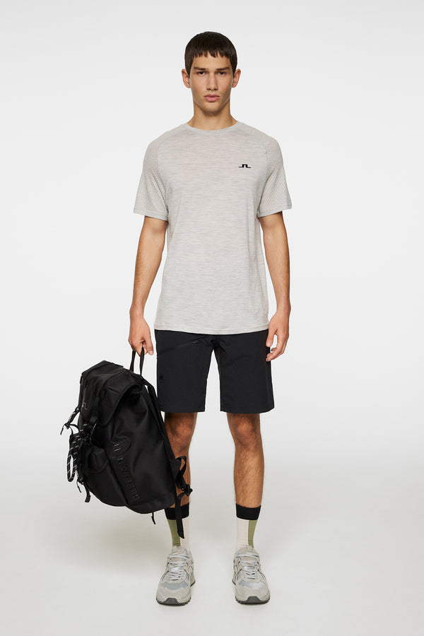 Brent Wool T-shirt / Light Grey Melange
