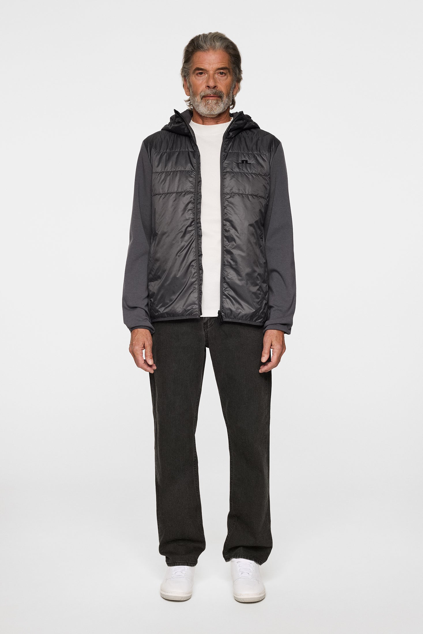 Gregory Hybrid Hood / Asphalt – J.Lindeberg