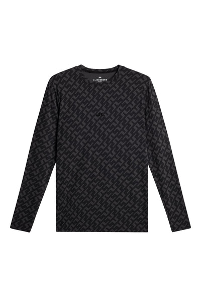 J.Lindeberg ブラック ロングスリーブシャツ サイズ44 Thor Long Sleeve Printed / Bias Bridge Black | J.Lindeberg Official