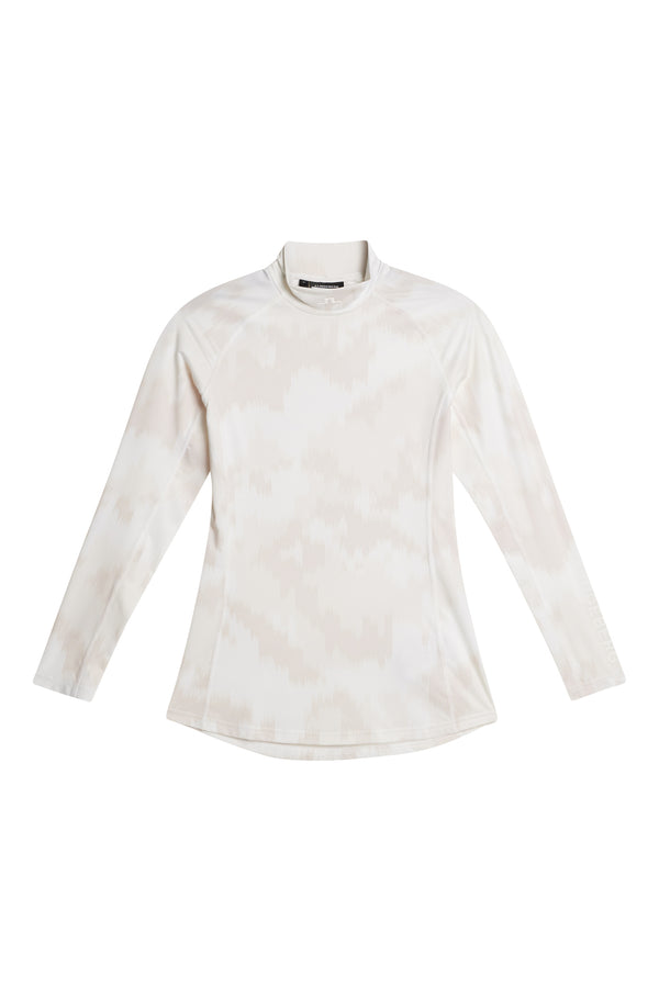 Ella Print Compression Top / Warp Gray Lilac L