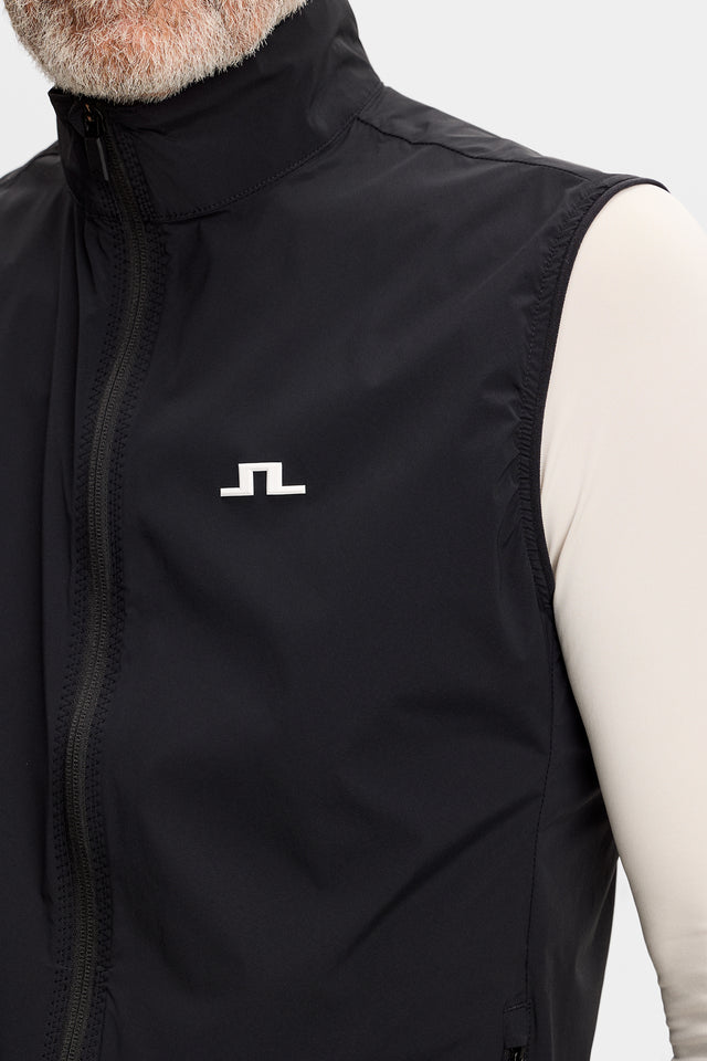 Gilet long matelassé pour femmes en Noir