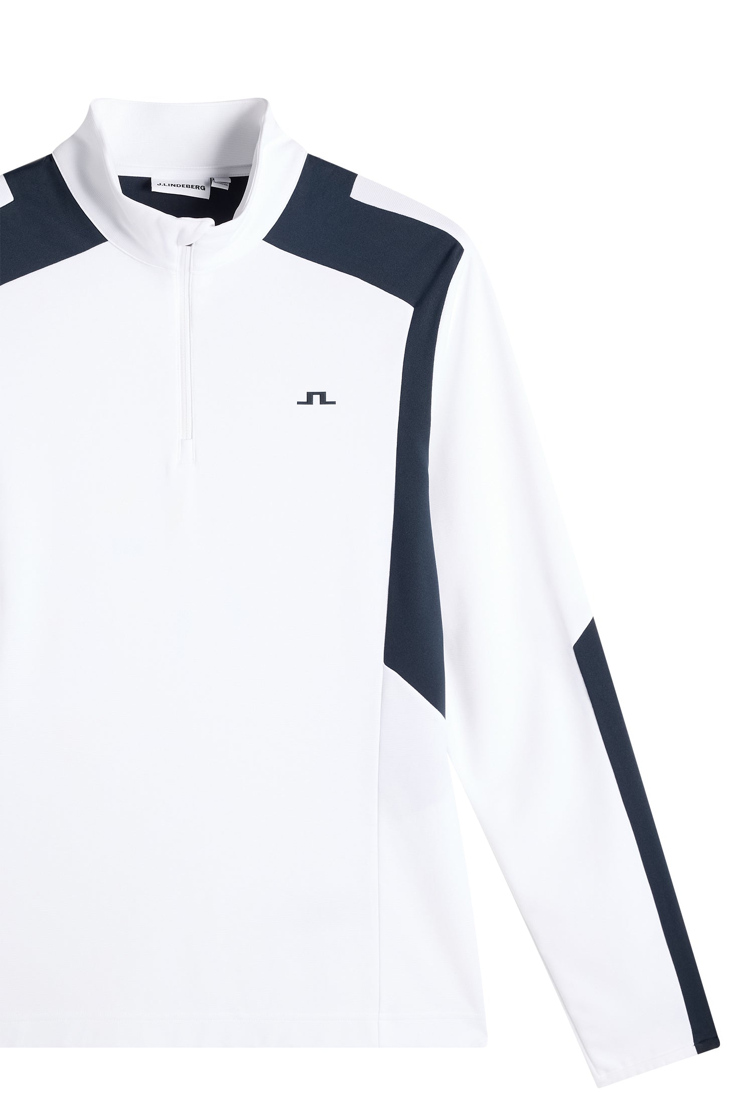 Lukas Quarter Zip Mid Layer / White | J.Lindeberg Official