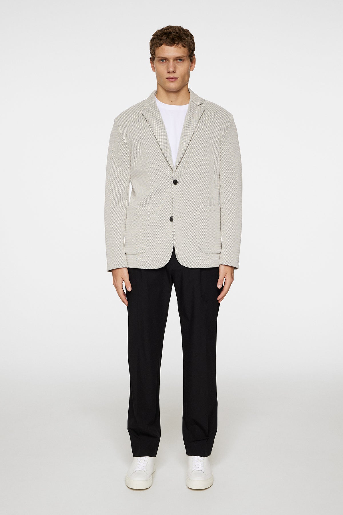 Calvon 3D pique Blazer / Moonbeam