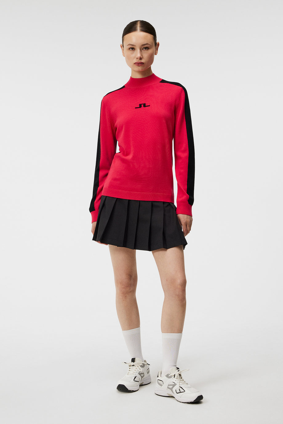 Adeline Knitted Sweater / Rose Red