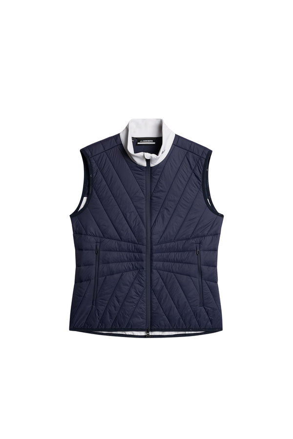 Holma Quilt Hybrid Vest / JL Navy