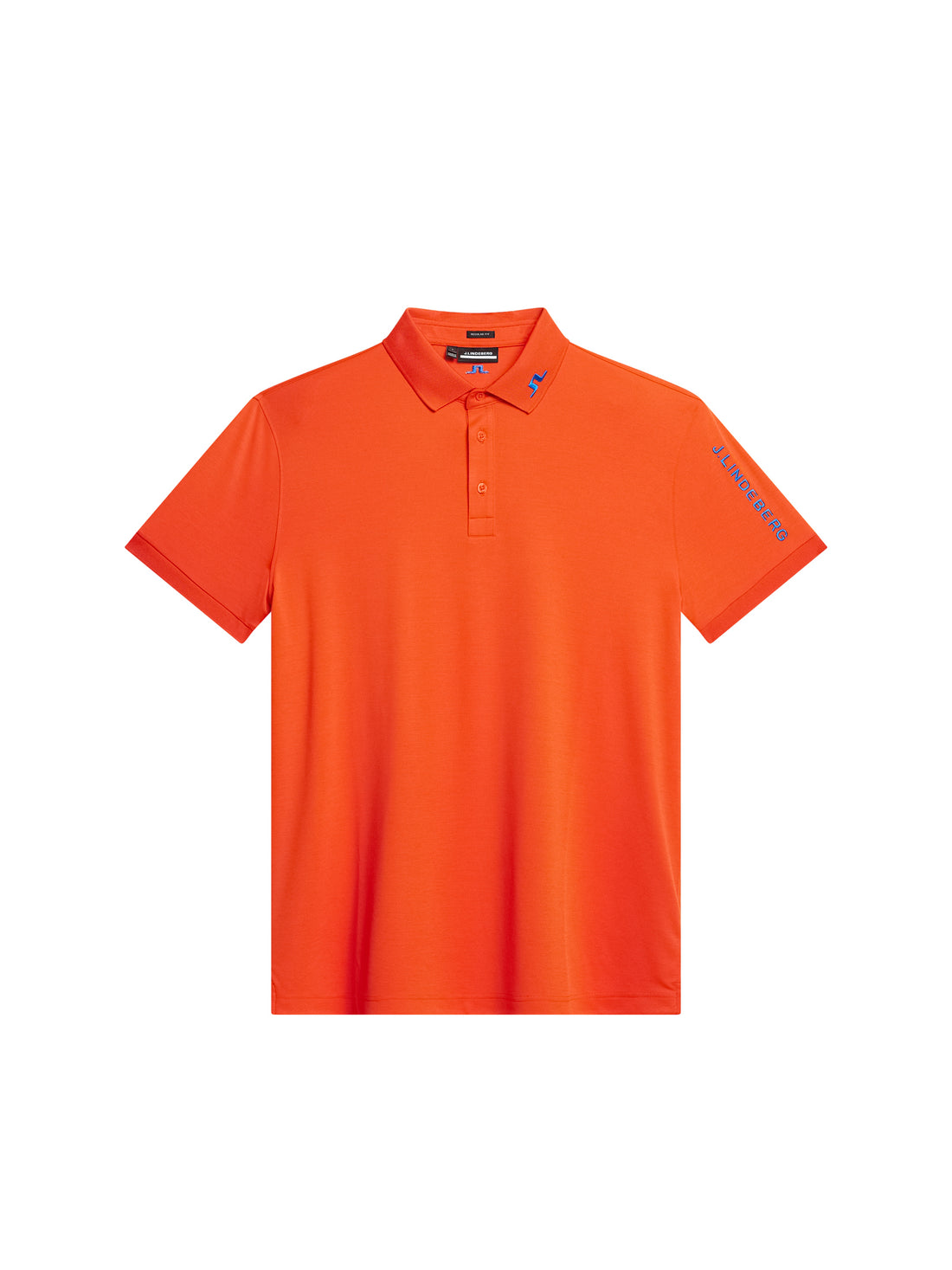 Tour Tech Reg Fit Polo / Tangerine Tango Melange J.Lindeberg