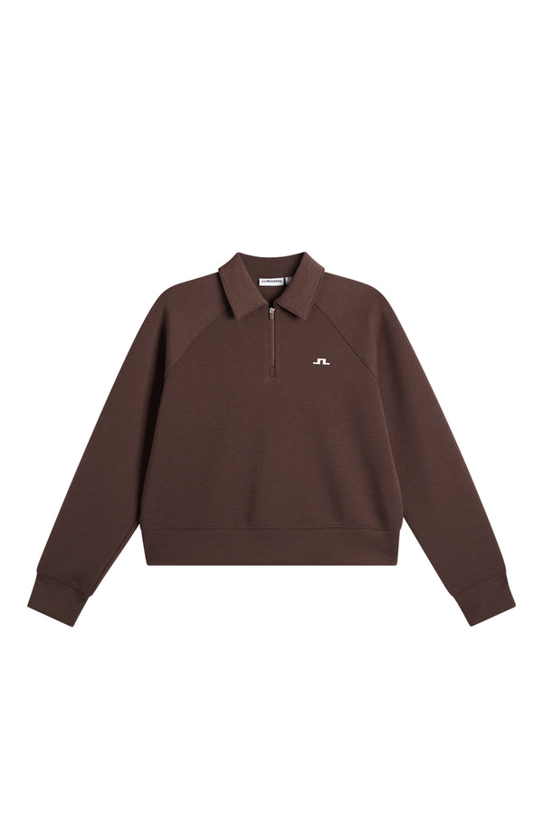 Kira Jerseysweat Polo / Seal Brown