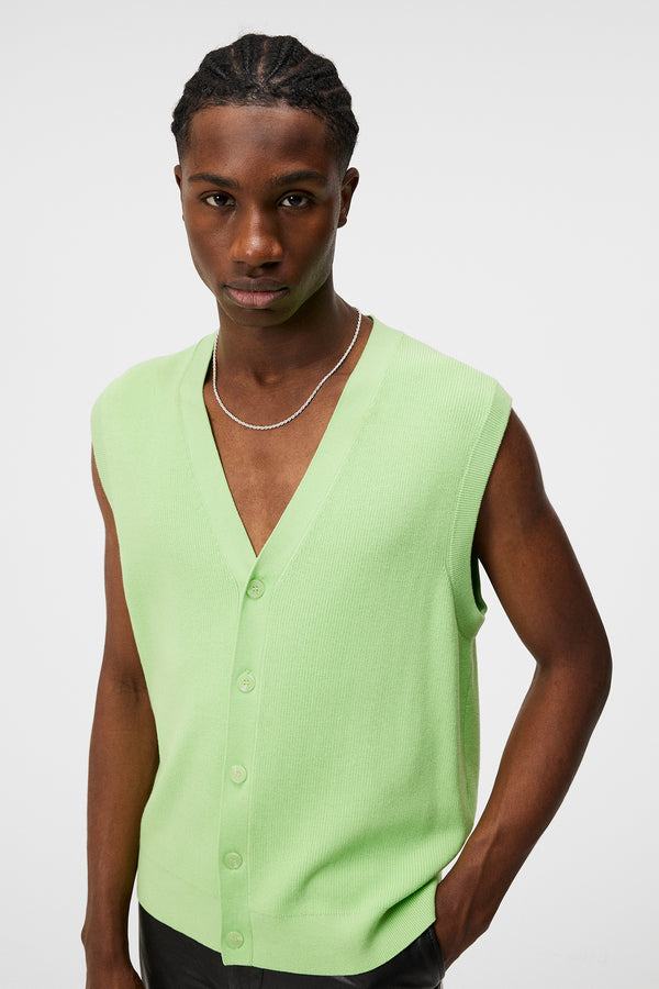 Hugo Cardigan Vest / Paradise Green
