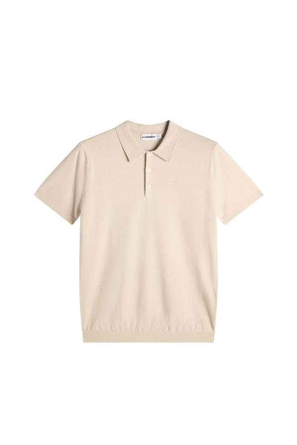 Ridge Knitted Polo / Moonbeam