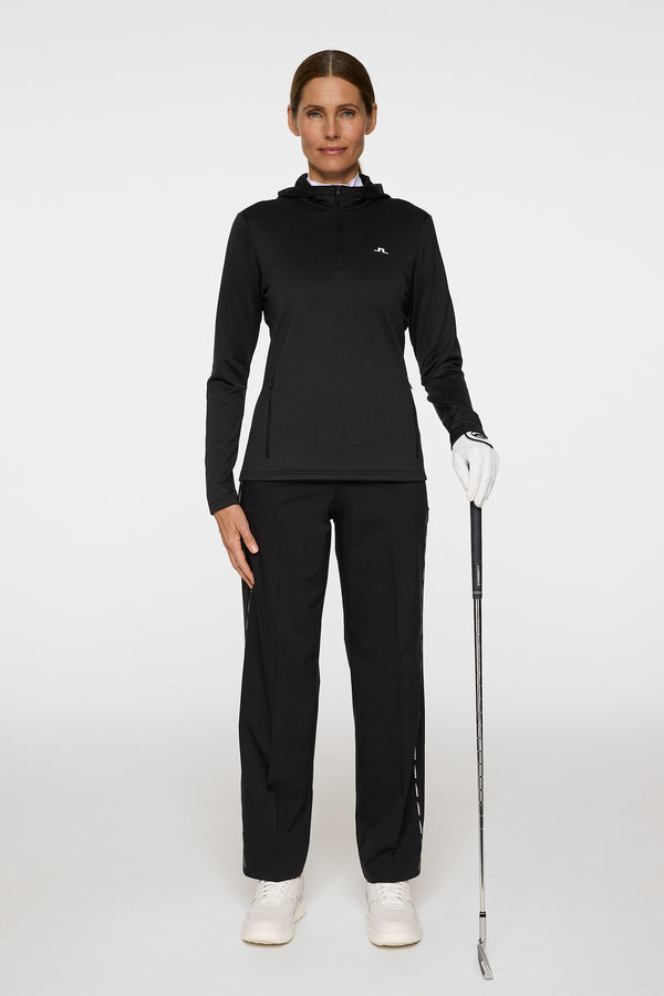 Aerialle Quarter Zip Hood / Black