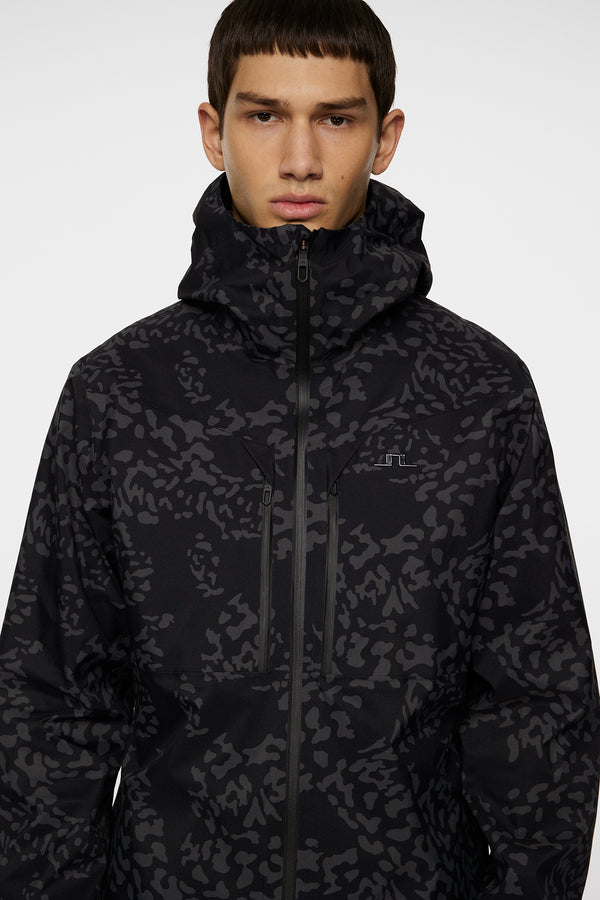 Harwood Shell Jacket Printed / Snake Rock Asphalt M