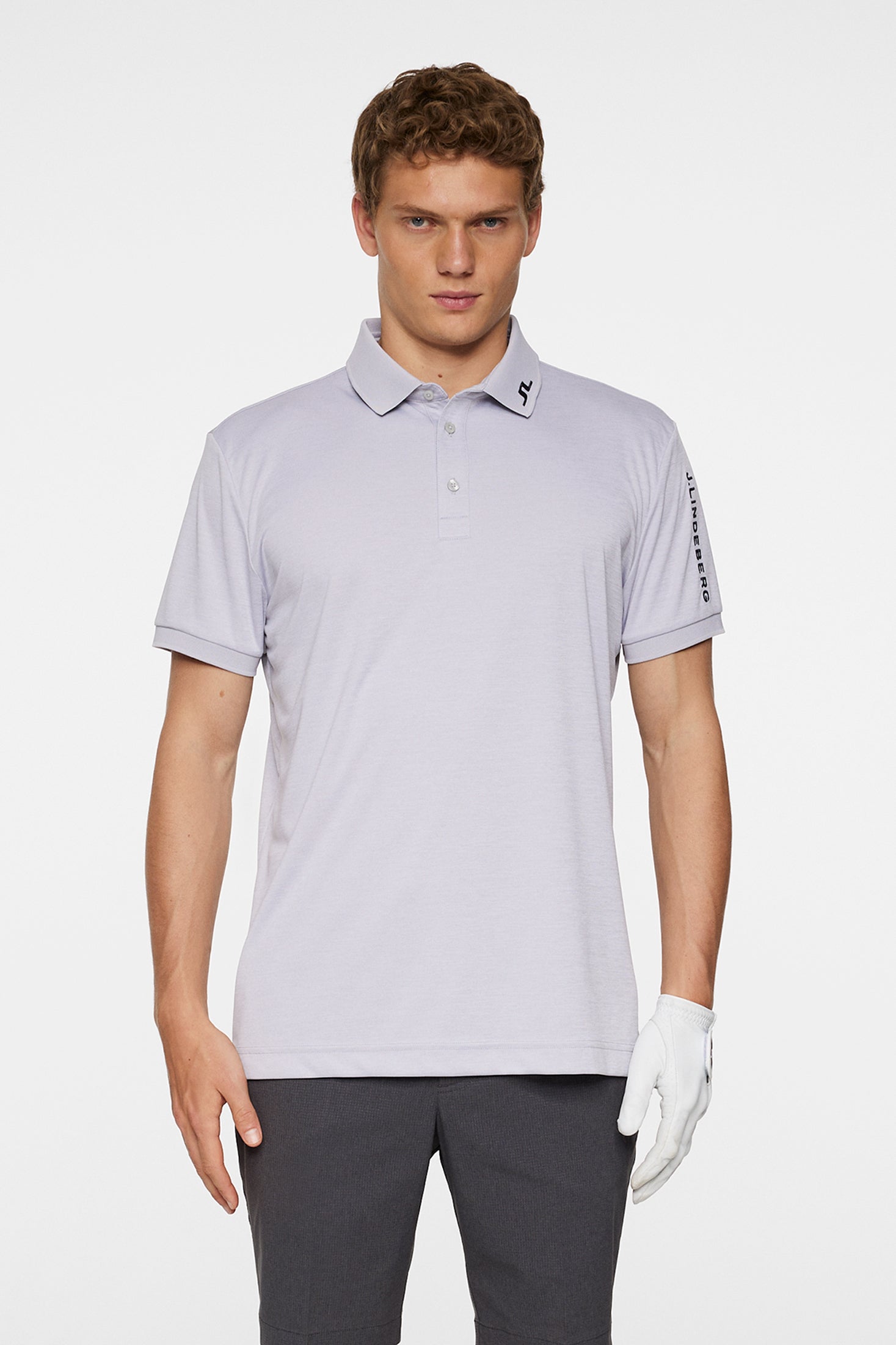 Tour Tech Polo / Light Grey Melange – J.Lindeberg
