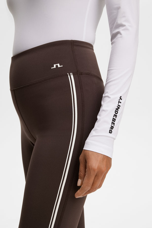Zienna Flared Leggings / Seal Brown