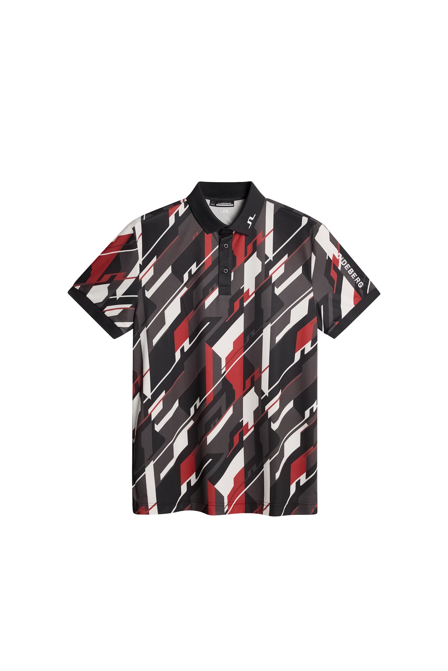 Tour Tech Print Polo / GEO 1 - JL BLACK – J.Lindeberg EU