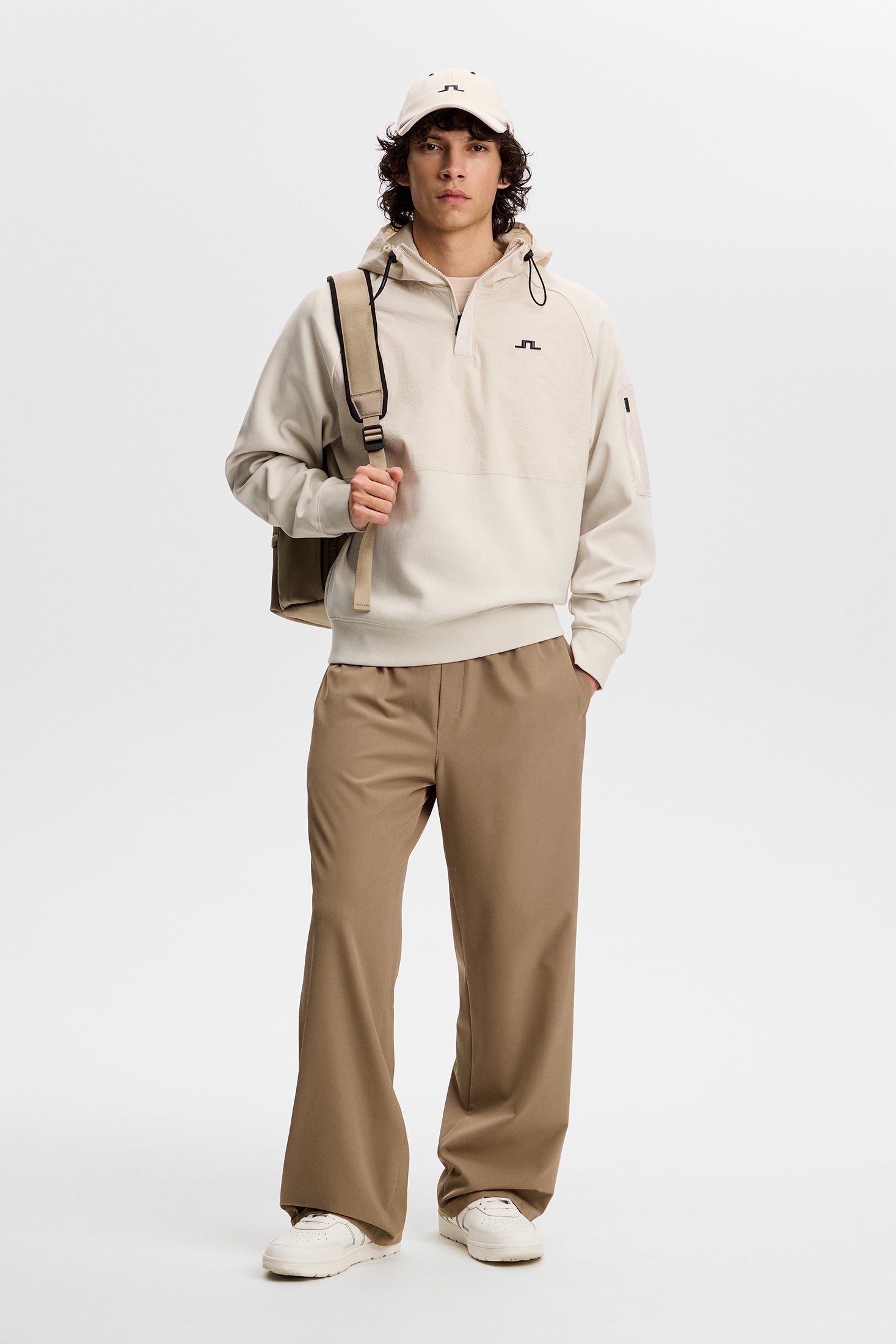 Mijo Hybrid Hoodie / Moonbeam – J.Lindeberg