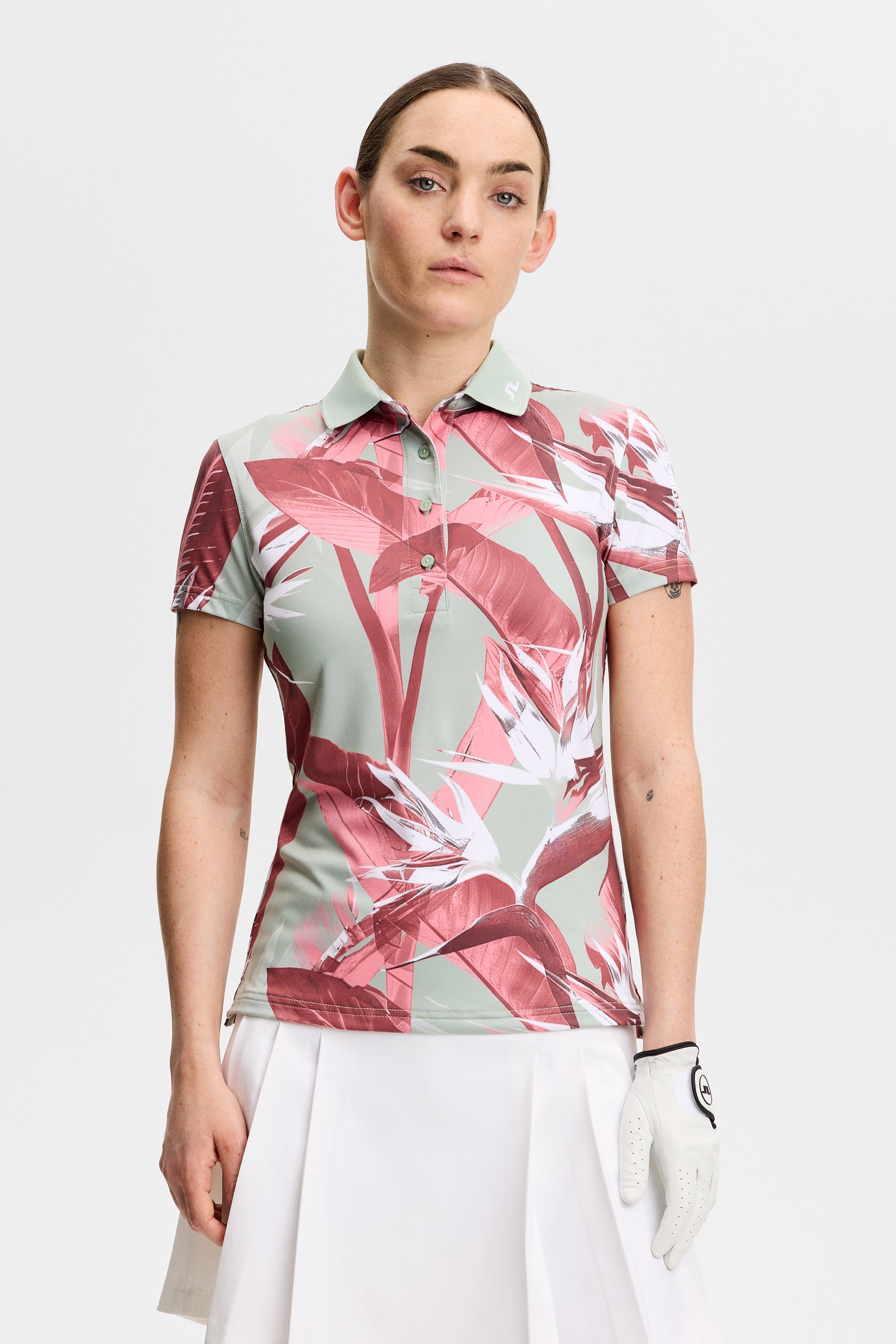 Tour Tech Print Polo / Paradise Jadeite M | J.Lindeberg Official