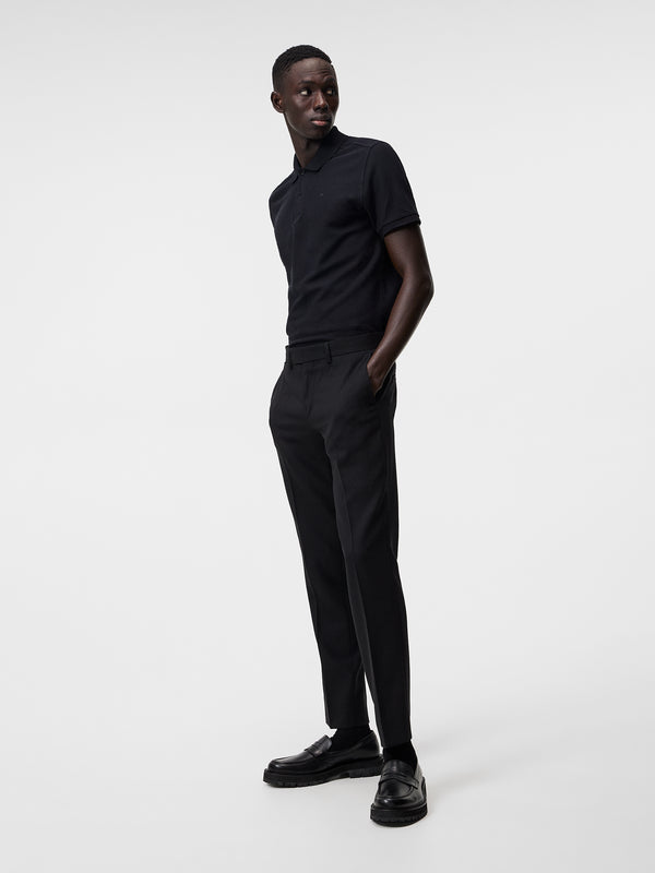 Troy Pique Polo Shirt / Black