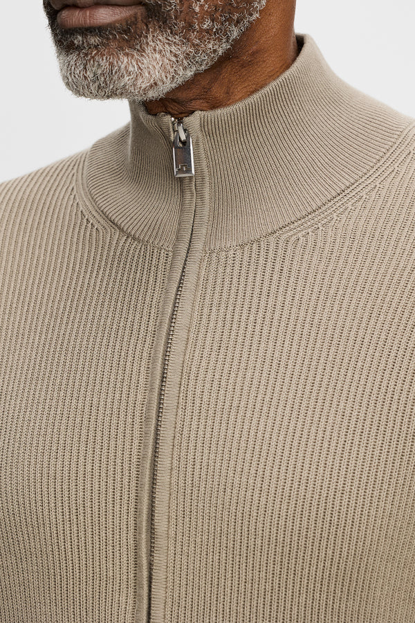 Alexis Full Zip Cardigan / Brindle