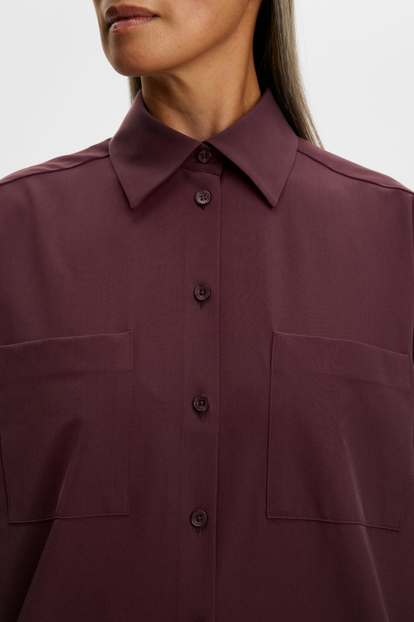 Willow Tech Drape Shirt / Winetasting