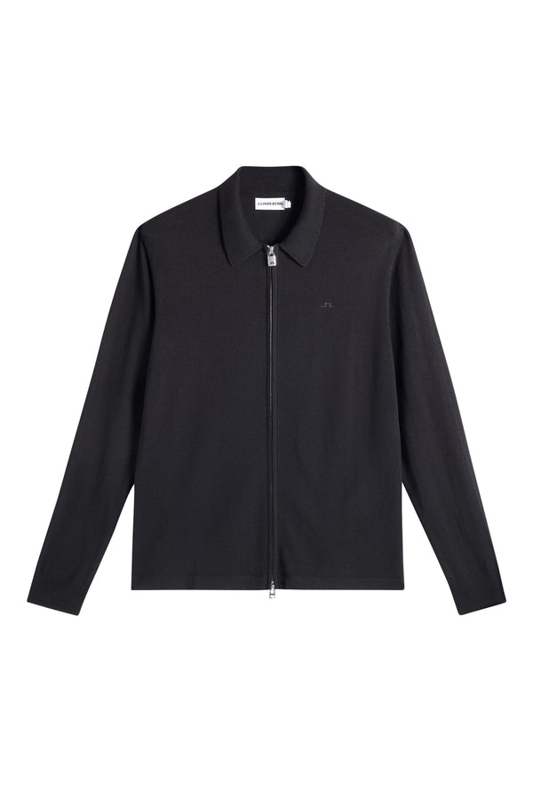 Kaleb Merino Cardigan / Black