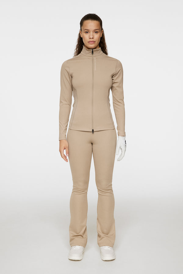 Mel Zip Mid Layer / Vintage Khaki