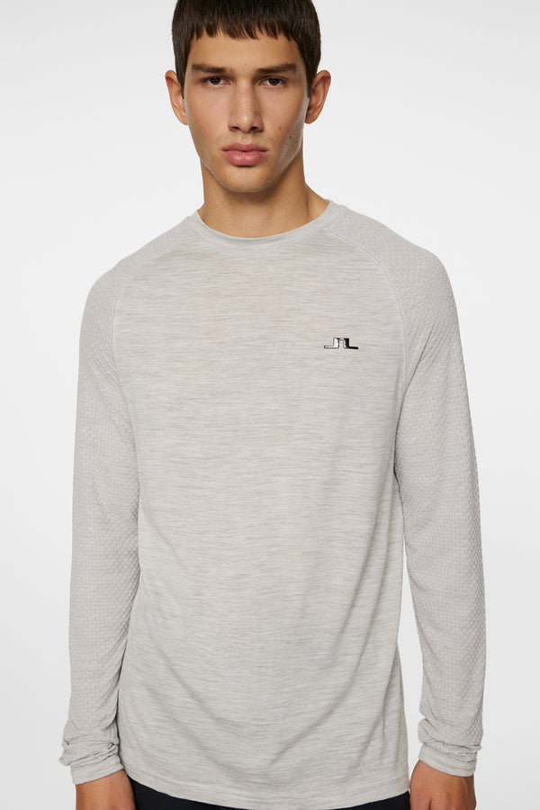 Brent Wool Long Sleeve / Light Grey Melange