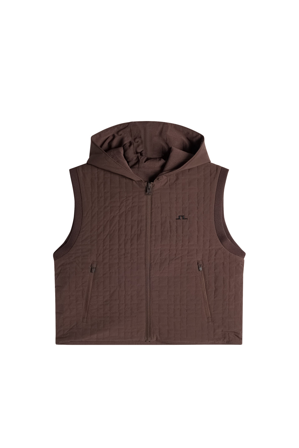 Naomi Quilted Reversible Vest / Seal Brown