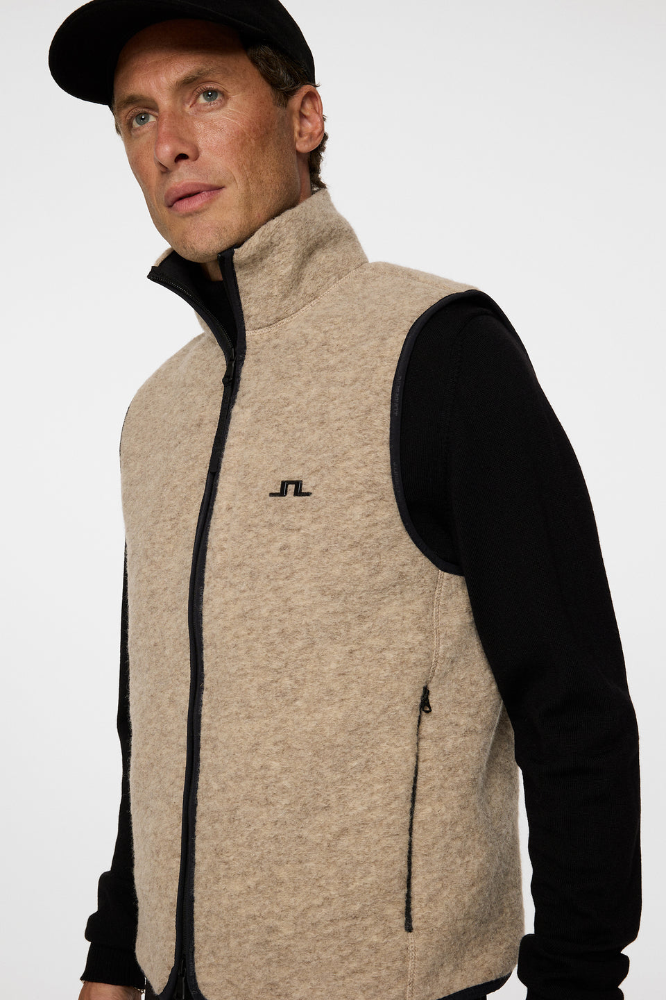 Duncan Wool Fleece Vest / Moonbeam