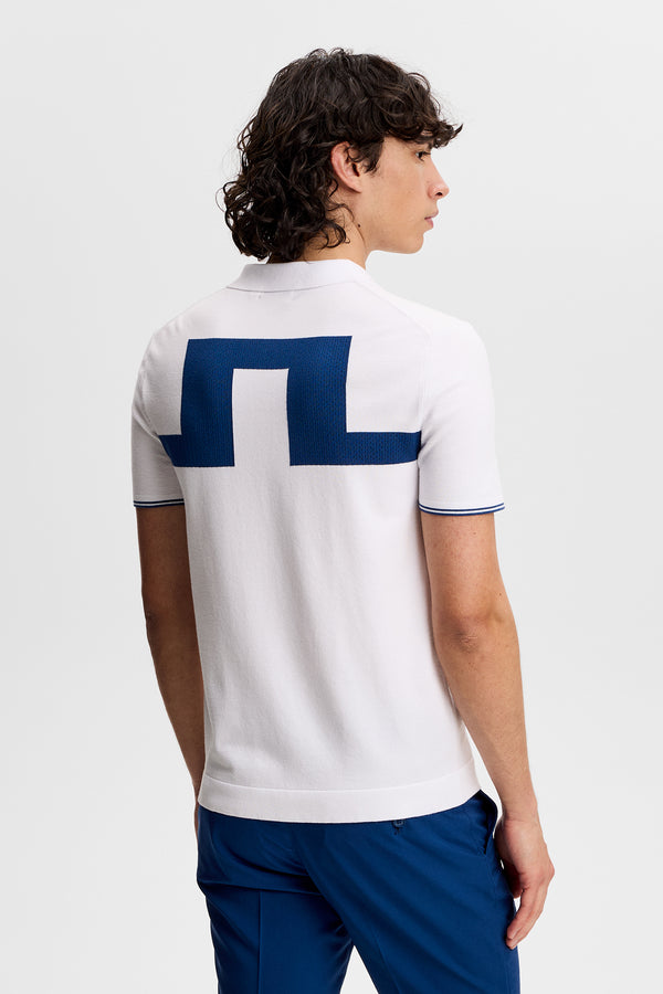 Matheo Knit Golf Polo / White