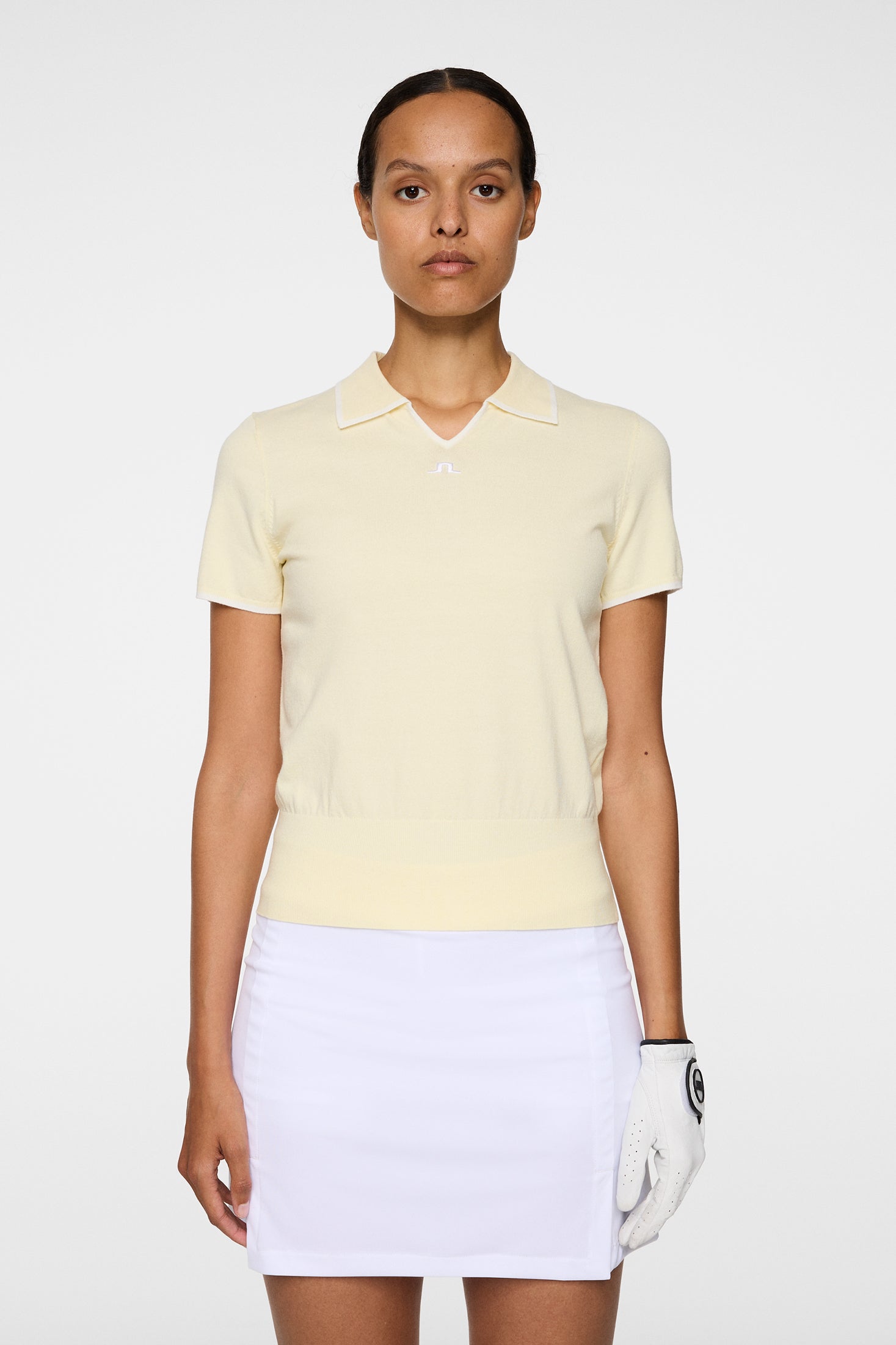 Malva Knitted Polo Shirt / Lemon Icing – J.Lindeberg EU