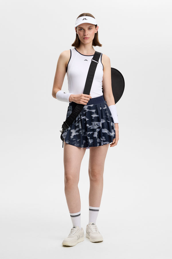 Feilia Print Skirt / Clay Purple Heather L