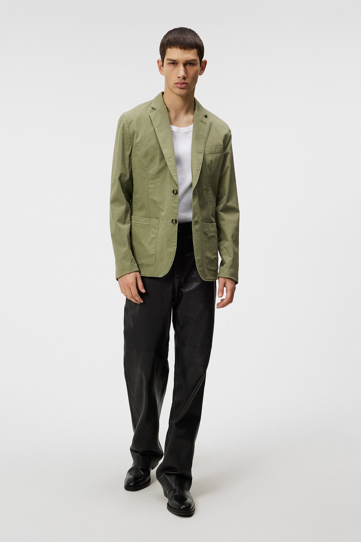 Elton GMT Dyed Blazer / Oil Green