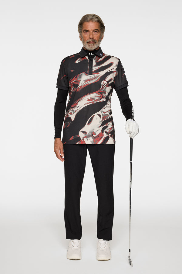 Tour Tech Print Polo / ORGANIC 5 - RED