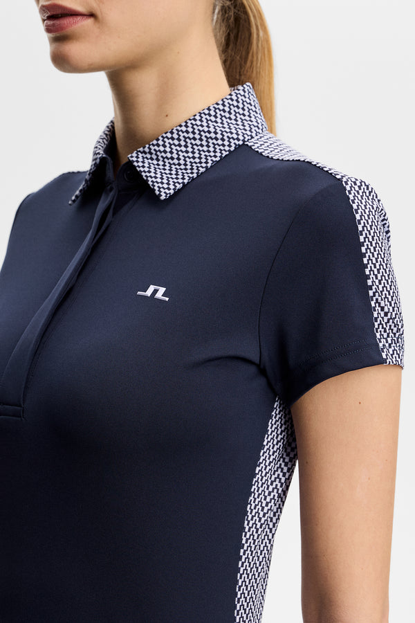 Cara Polo Print  / JL Navy