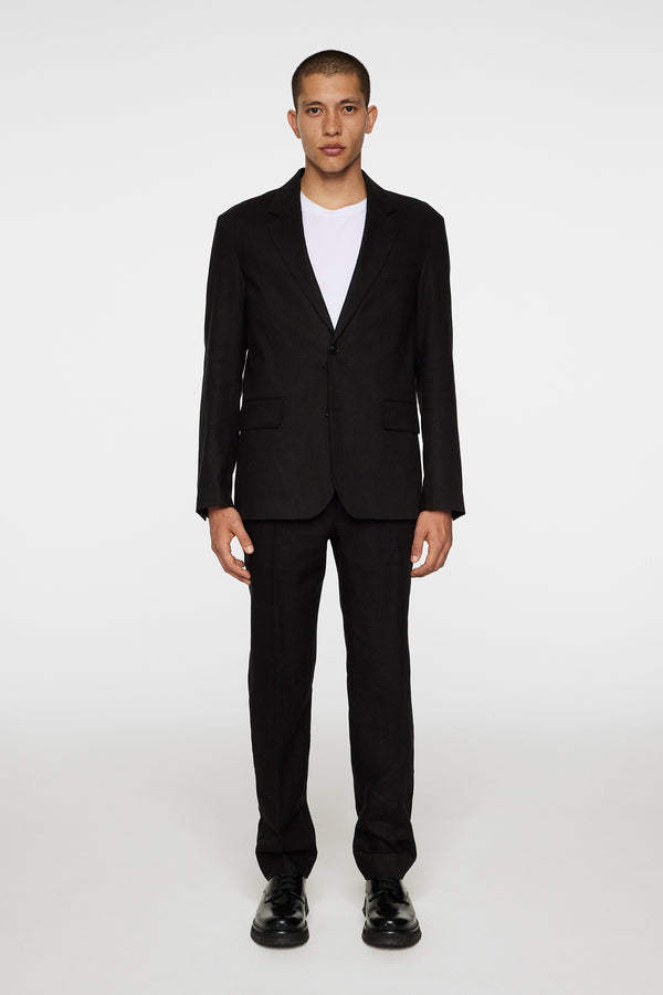 Alban U Super Linen Blazer / Black